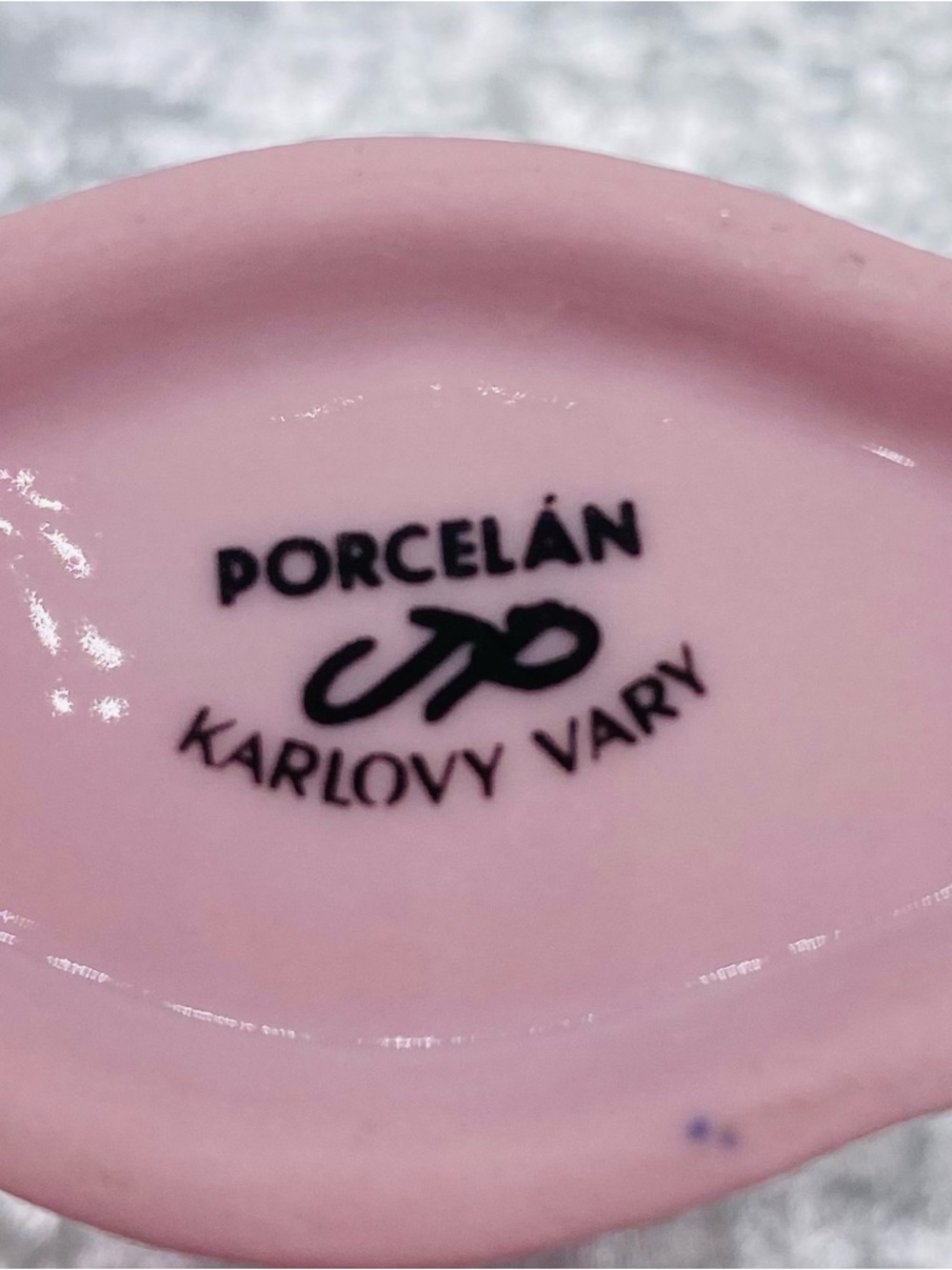 Vintage Czech Straw Handle Porcelain Gilded Sipping Mug Karlovy Vary Spa Cup - Picture 9 of 10